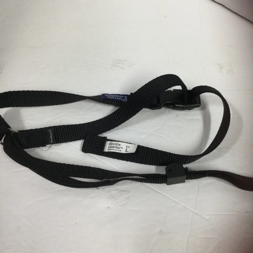 PetSafe Gentle Leader Dog, Head Collar, No-Pull,Lunging,Jumping -Black Sz L